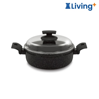 Balzano 28*11cm 矿石纹不黏双耳煲 image