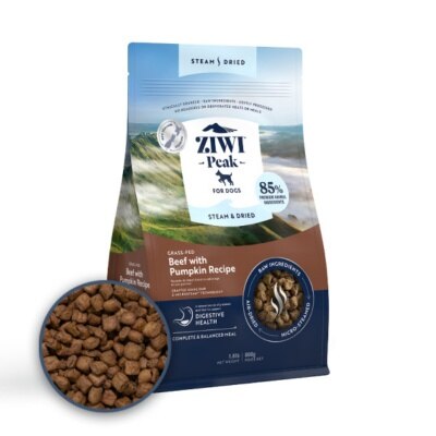 Ziwipeak Ziwipeak 巔峰 微蒸風乾系列 微蒸風乾狗糧 草飼牛肉 配南瓜 食譜 