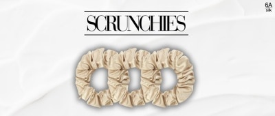 6A Silk Pure Silk Large Scrunchie[3 pcs] image