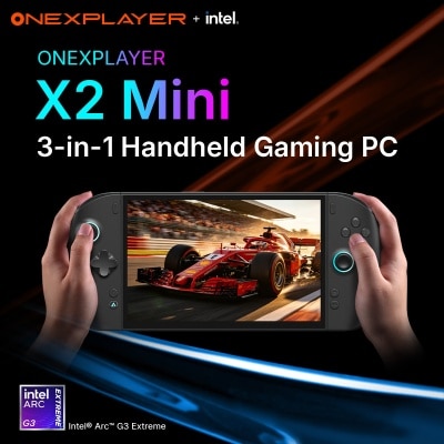 ONEXPLAYER - X2 MINI 电竞手提游戏机 (Intel Arc G3 Extreme; 32GB LPDDR5x; 1TB SSD; 8.8" OLED 144Hz)(CS-OXPX2MI)