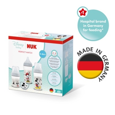NUK NUK Perfect Match超柔母感迪士尼米奇奶瓶礼盒套装 image