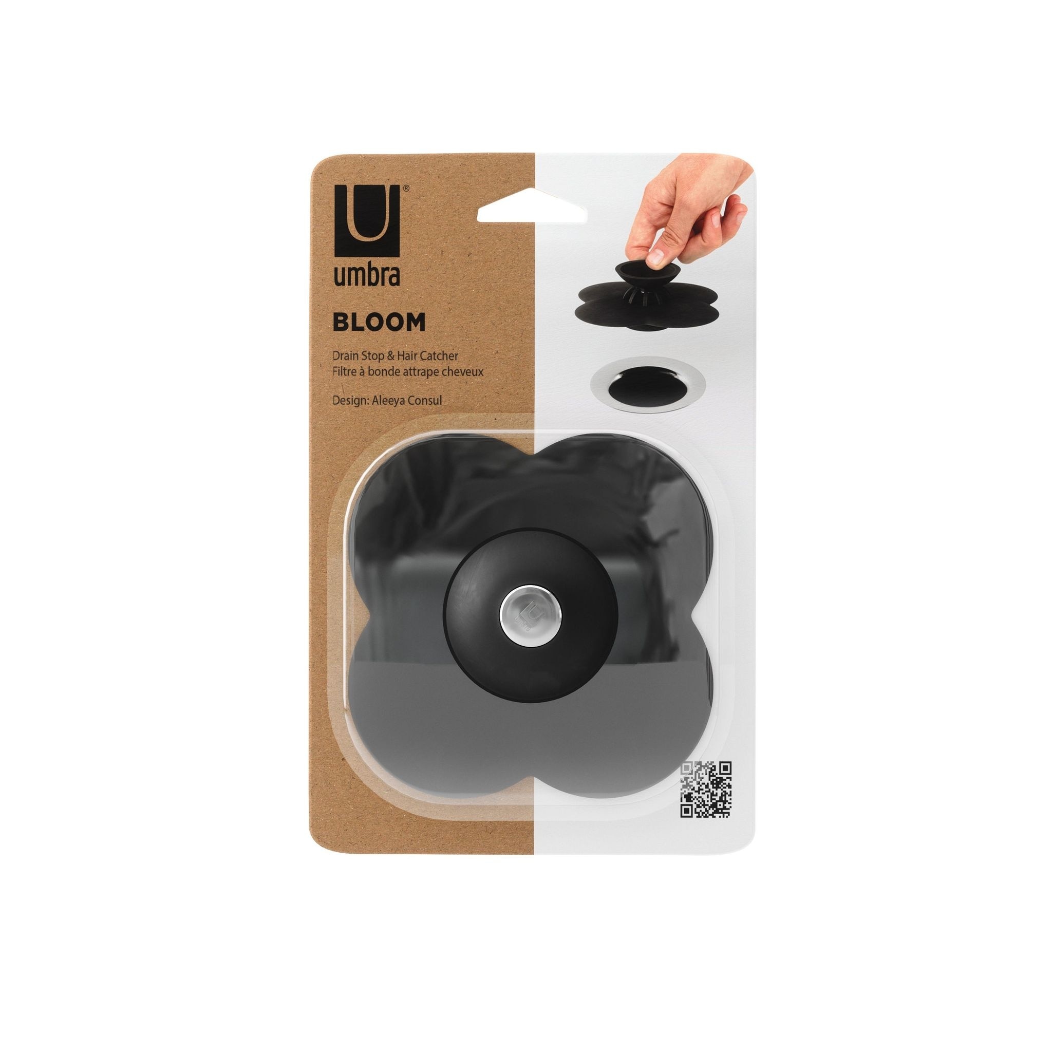 1024151 040 BLOOM DRN HAIR CATCH BLACK PKG CC01 MR6VOhwa zoom image