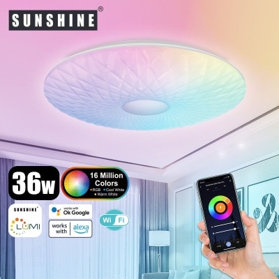 Sunshine [SCLD(W)] LED WiFi智能吸頂燈 36W RGB彩光+CCT黃白光+可調光暗 image