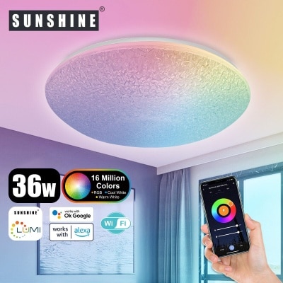 Sunshine [SCLF] LED WiFi智能吸頂燈 36W RGB彩光+CCT黃白光+可調光暗 image