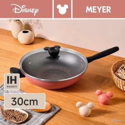 美亞 MEYER X DISNEY EARTHEN 30CM迪士尼易洁有盖炒锅 image