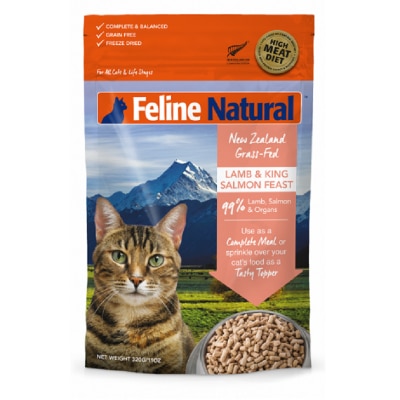 Feline Natural F9 Feline Natural 脫水鮮肉貓糧 – 羊肉及三文魚配方