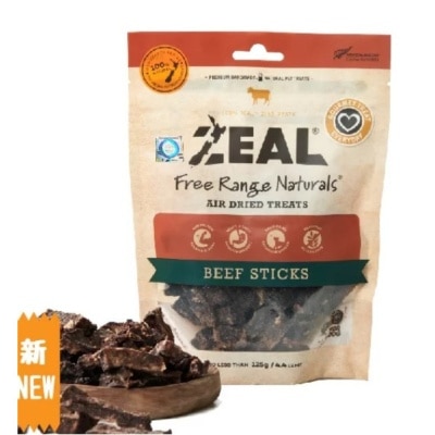 Zeal - ZEAL 狗小食 紐西蘭牛肉條 Beef Sticks 125g