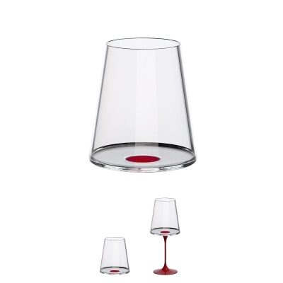 Trebonn SplitGlass 水晶玻璃紅酒杯 - 2 件套裝 [不包扣杯腳]