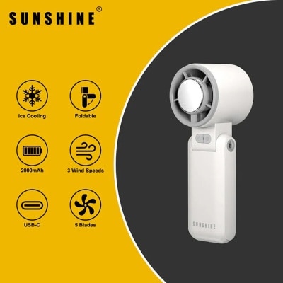 Sunshine 冰感手提風扇 白色 FAN 02 image