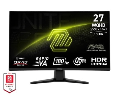 MSI 微星 MSI MAG 274CQF 電競螢幕 (27"; 2560 X 1440; 180Hz; Rapid VA)(MO-MA27CQF)