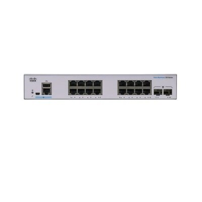 Cisco CBS350 16T 2G 管理型交换器 (16 x 1G; 2 x 1G SFP; Fanless)(NE 3516T2G) image