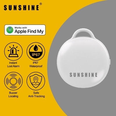 Sunshine 全球定位追蹤器Sunseeker [支援Apple Find My] LT01BK/OG/WH