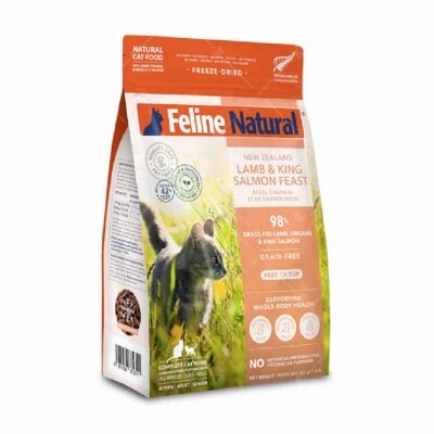Feline Natural F9 Feline Natural 脫水鮮肉貓糧 – 羊肉及三文魚配方