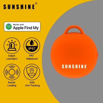 Sunshine 全球定位追蹤器Sunseeker [支援Apple Find My] LT01BK/OG/WH