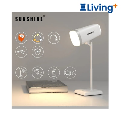 Sunshine Rechargeable Multi Functional Magnetic LED Desk Lamp 6W 3000K 6500K (White) FTL025WH image