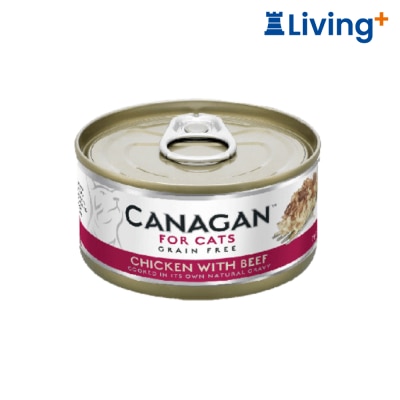 Canagan Canagan 貓用無穀物雞肉+牛肉配方罐頭 75g image