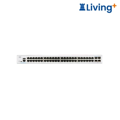 Cisco CBS350 48T 4X 管理型交換器 (48 x 1G; 4 x 10G SFP+; 1 fan)(NE 3548T4X) image