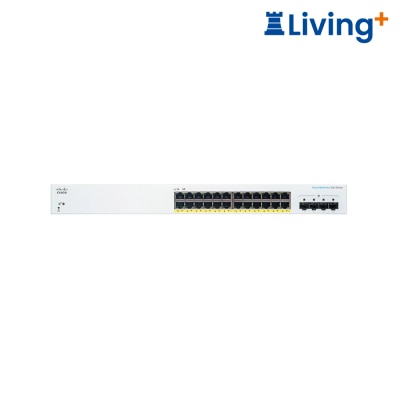 Cisco CBS220 24FP 4G 智能交換器 (24 x 1G; 4 x 1G SFP; PoE+ (382W))(NE 2224A4G) image