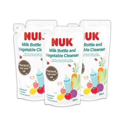 NUK 750ML BABY BOTTLE CLEANSER TRIPLE PACK image