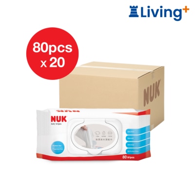 NUK (原箱) 嬰兒濕紙巾 (80片裝 x 20包) image