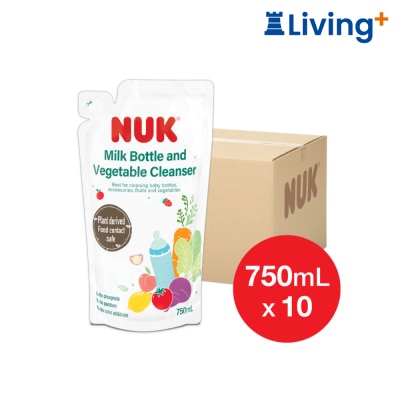 NUK (原箱) 奶瓶蔬果清潔液 750毫升補充裝 x 10