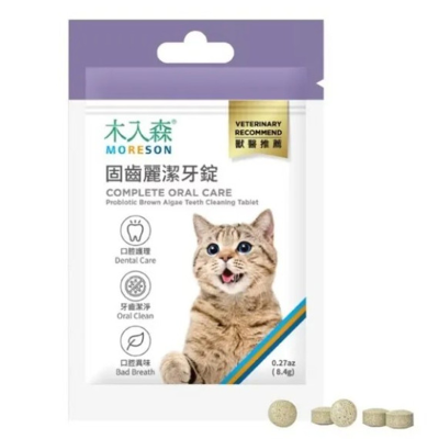 Moreson MORESON - Complete Oral Care Probiotic Brown Algae Teeth Cleaning Tablet 30pcs (Cats) 