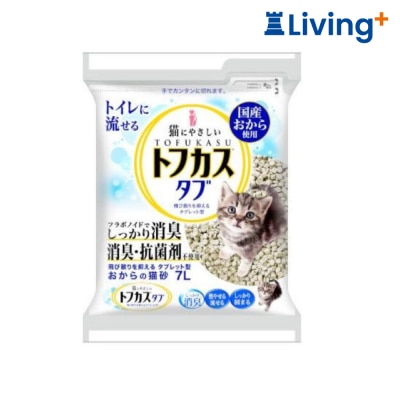 Tofukasu Tofukasu W之爽快 7+1 日本圓片豆腐貓砂 7L image