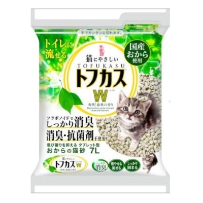 Tofukasu Tofukasu W之爽快 原味 (森林香味) 豆腐渣貓砂7L