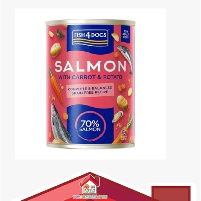 FISH4DOGS Fish4Dogs 全配方三文鱼主食狗罐头 395g