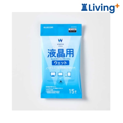 ELECOM WC DP15H LCD Cleaning Wet Wipes (15 sheets; Handy)(AC EWD15H) image