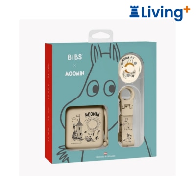 BIBS BIBS X MOOMIN GIFT SET SOOTHE & GO LATEX SIZE 2 VANILLA (7500165) image
