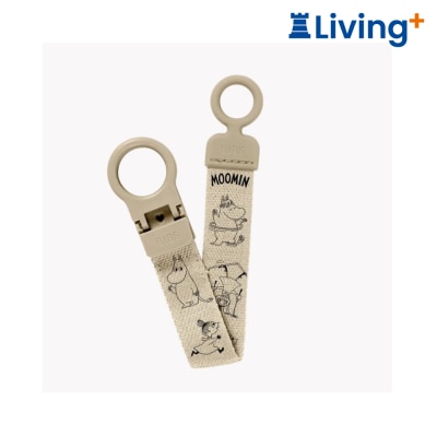 BIBS BIBS X MOOMINS PACIFIER CLIP LOOP VANILLA (950139245) image