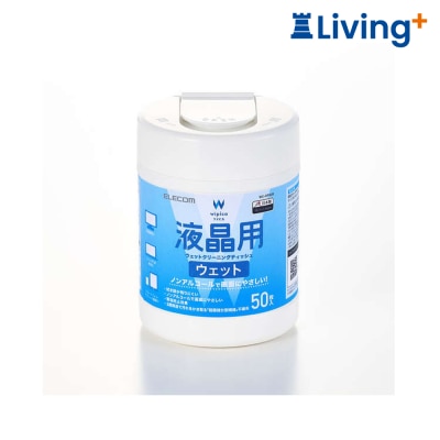 ELECOM WC DP50B LCD Cleaning Wet Wipes (50 sheets; Bottle)(AC EWD50B) image