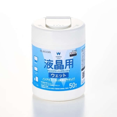 ELECOM WC DP50B LCD Cleaning Wet Wipes (50 sheets; Bottle)(AC EWD50B) image