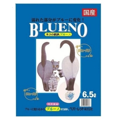 BLUENO BLUENO - Japan paper cat litter turns blue and solidifies in water 6.5L