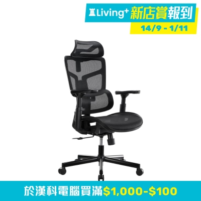 LUMIVIDA CH10-10 人體工學電腦椅（4D扶手；透氣網布；氣壓升降）(GC-CH1010)