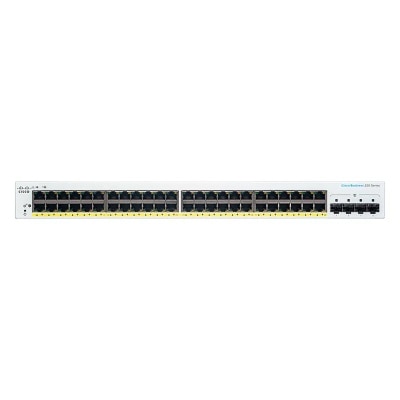 Cisco CBS220 48P 4G Smart Switch (48 x 1G; 4 x 1G SFP; PoE+ (382W))(NE 2248P4G) image