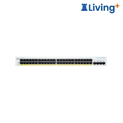 Cisco CBS220 48P 4G 智能交换器 (48 x 1G; 4 x 1G SFP; PoE+ (382W))(NE 2248P4G) image