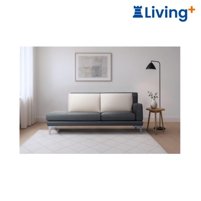 Giormani Must Have for Small Apartments, Movable Armrest ASHLEY IV 7102A Genuine Leather Chaise Sofa image