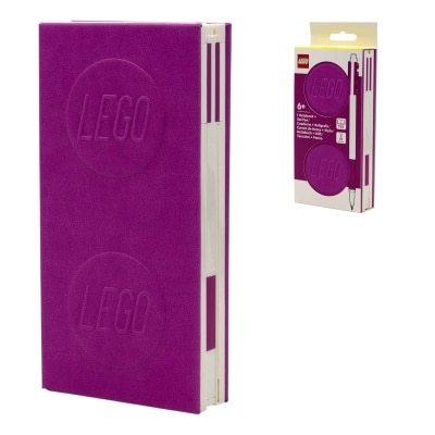 LEGO LEGO® Locking Notebook with Gel Pen Violet - 1x2