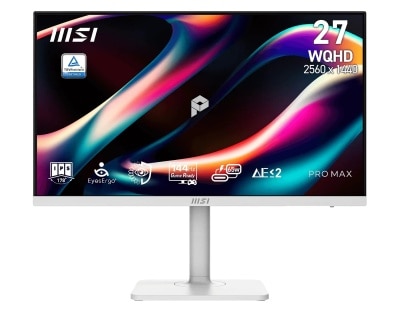 MSI 微星 MSI PRO MAX 271QPHW E14 電腦螢幕 (27"; 2560 X 1440; 144Hz; IPS)(MO-MPM27QW)