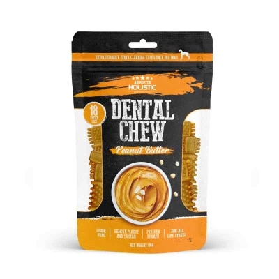 Absolute Holistic - Dental Chew Dog Dental Chew 4Peanut ButterFlavor18160g [AH-2828]