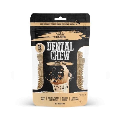 Absolute Holistic - Dental Chew Dog Dental Chew Milk TeaFlavor18160g [AH-2842]