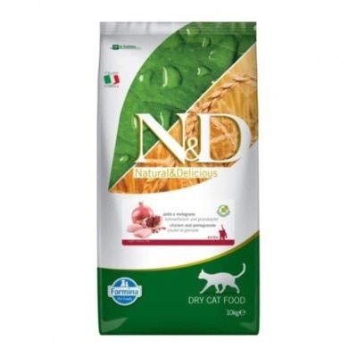 Farmina N&D Farmina N&D Prime Formula Chicken & Pomegranate kitten Dry Cat Food 10kg (Green / White Bag)