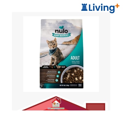 nulo Nulo Raw Medley Fired dried Salmon, Chicken with Turkey For Cat Dry Food image