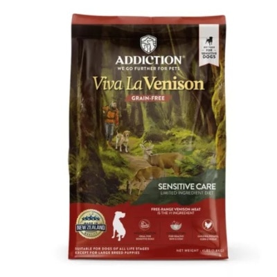 ADDICTION Grain Free Viva La Vanison Dry Dog Food For Adult Dogs 4lb (New) image