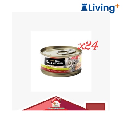 Fussie Cat Tuna with Salmon FU-GRC 黑鑽吞拿魚+ 三文魚貓罐頭 80g