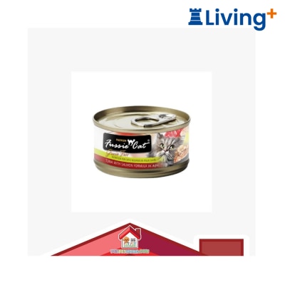 Fussie Cat Tuna with Salmon FU-GRC 黑鑽吞拿魚+ 三文魚貓罐頭 80g