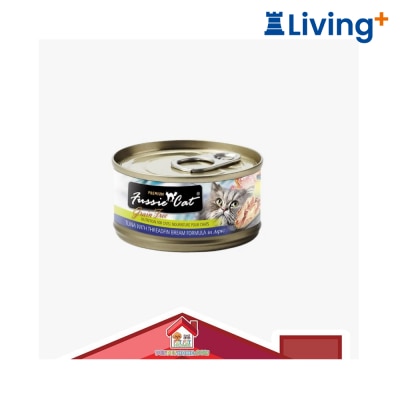 Fussie Cat Tuna with Threadfin Bream Black LabelTuna+Threadfin Bream 80g image