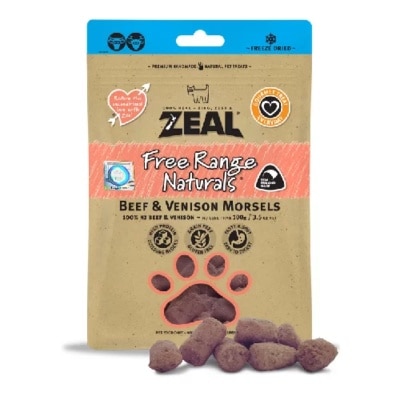 Zeal Zeal - Beef & Venison Morsels 冻干小食 牛肉+鹿肉100g